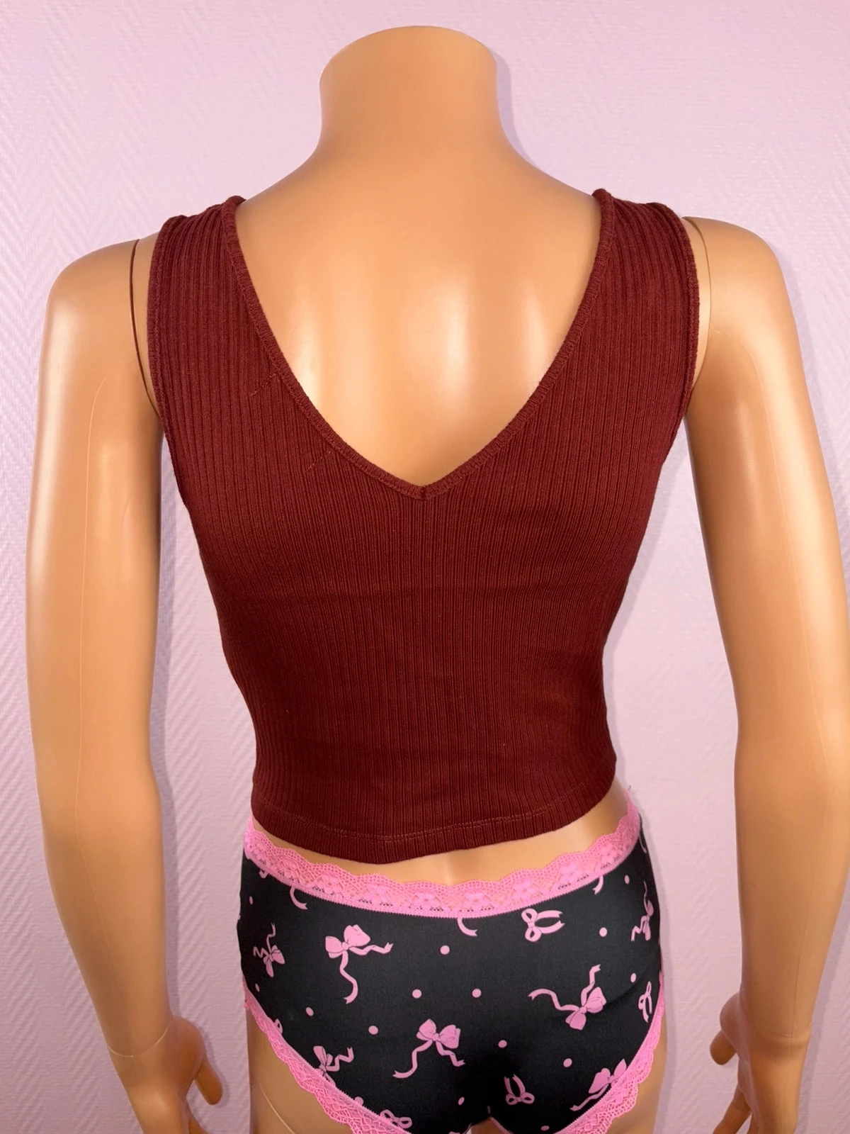Top cropped dos petits haut tamanho 2 38 – photo 4